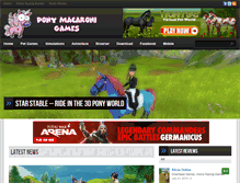 Tablet Screenshot of ponymacaronigames.com